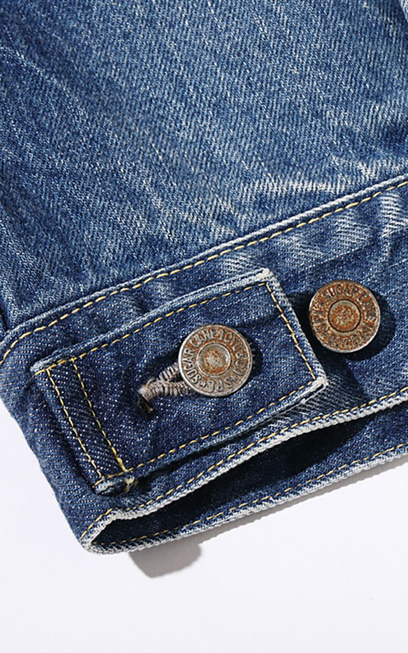 Sugar Cane SC11953SW Type-2 Denim Jacket 1953 Model Aged Wash Indigo