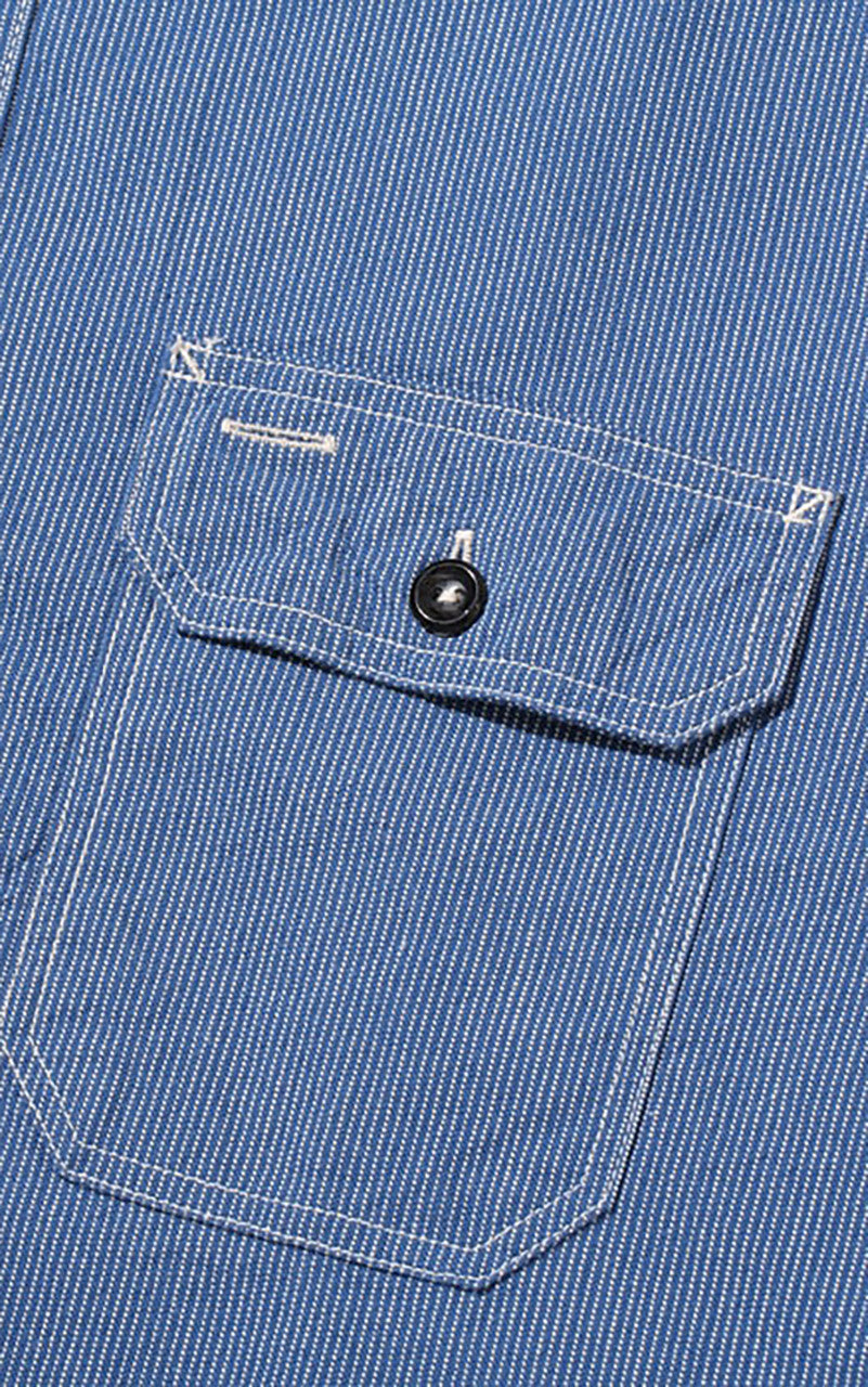 Sugar Cane SC25511 Jean Cord Work Shirt Navy
