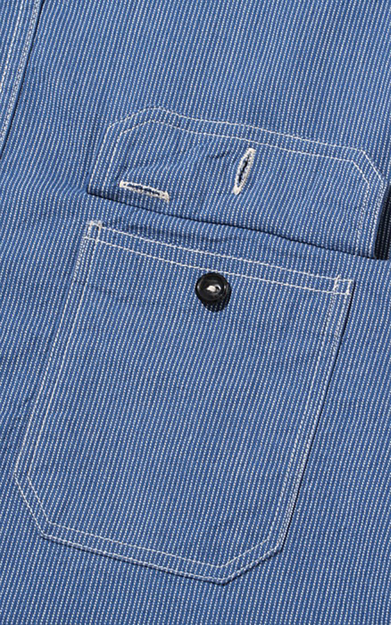 Sugar Cane SC25511 Jean Cord Work Shirt Navy