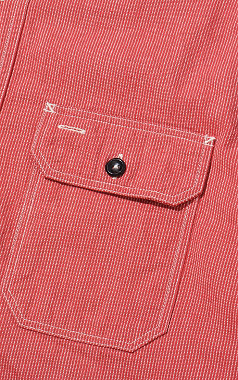 Sugar Cane SC25511 Jean Cord Work Shirt Red