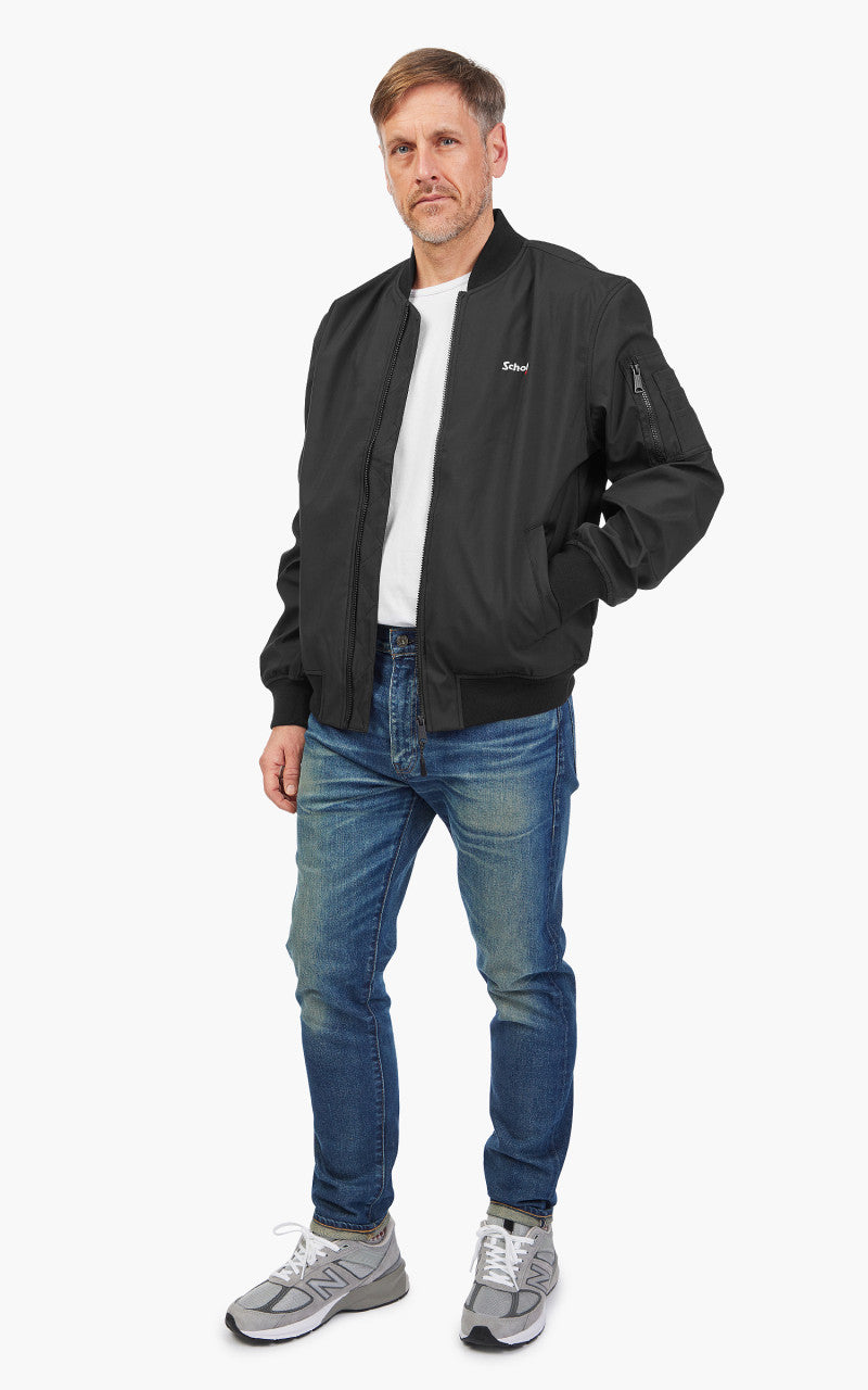 Schott NYC Kyson Bomber Jacket Black