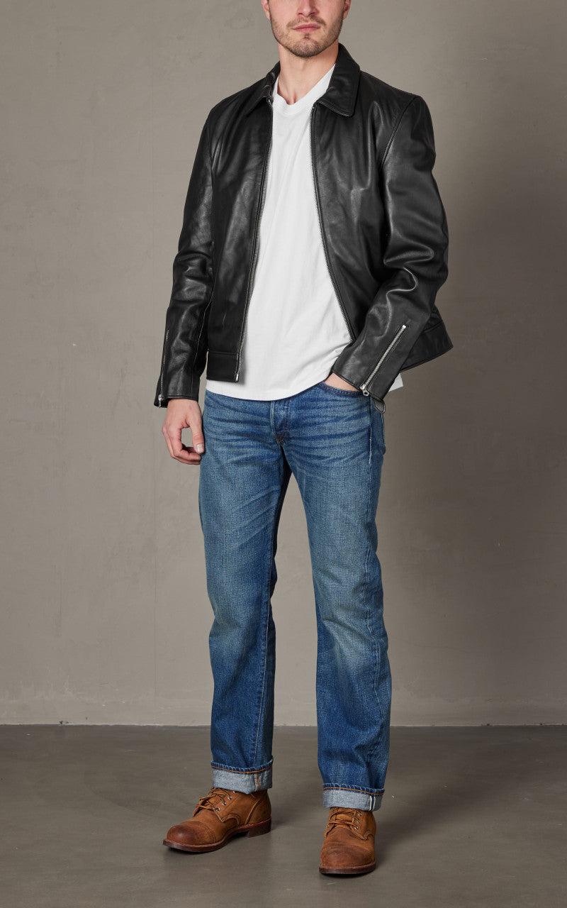 Schott NYC LC Tampa Leather Jacket Black