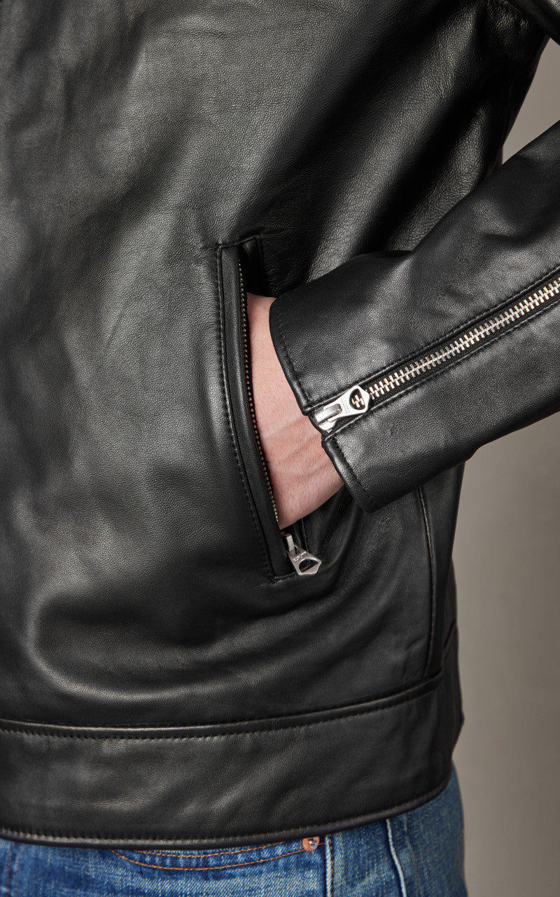 Schott NYC LC Tampa Leather Jacket Black