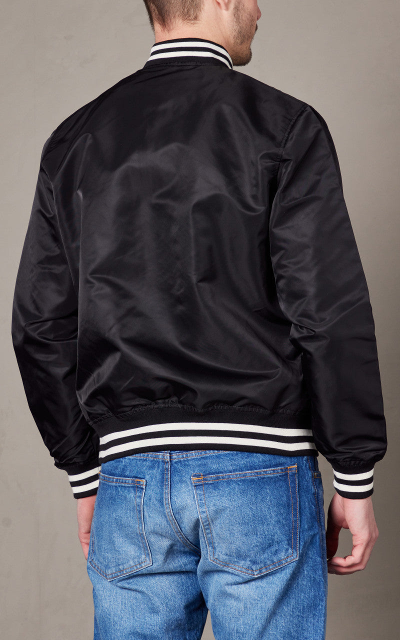 Schott NYC Princeton1 Varsity Jacket Black