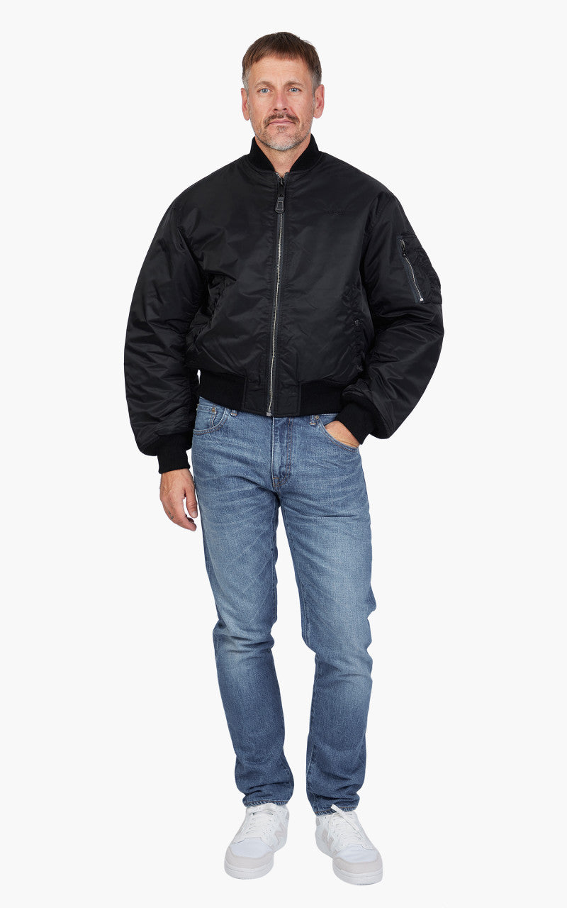 Schott NYC Airforce 90s Fit MA-1 Bomber Jacket Black