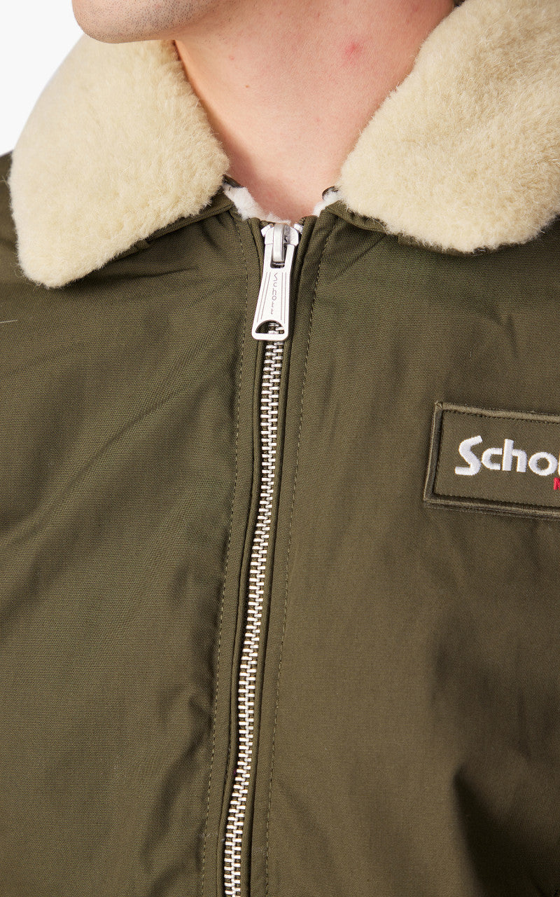 Schott NYC B18 Pilot Jacket Dark Khaki