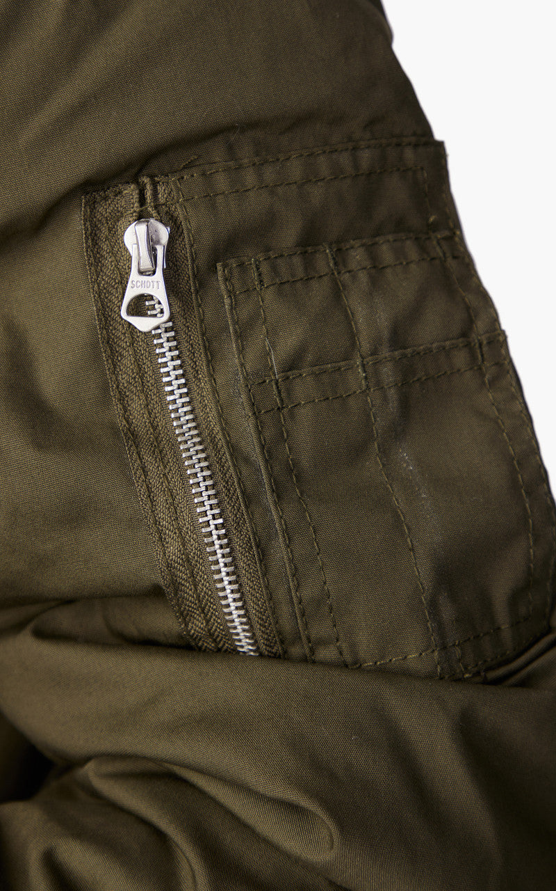 Schott NYC B18 Pilot Jacket Dark Khaki