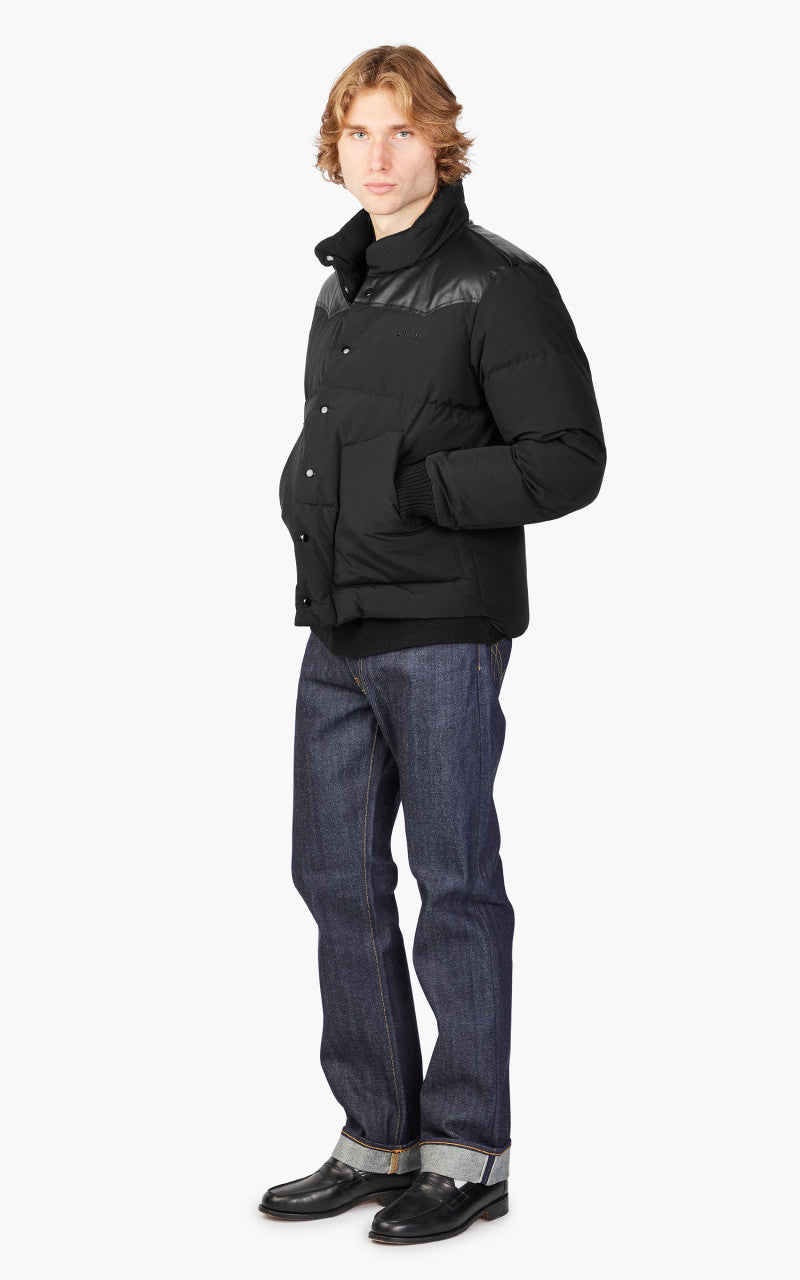 Schott NYC Blackburn Rancher Puffer Jacket Black