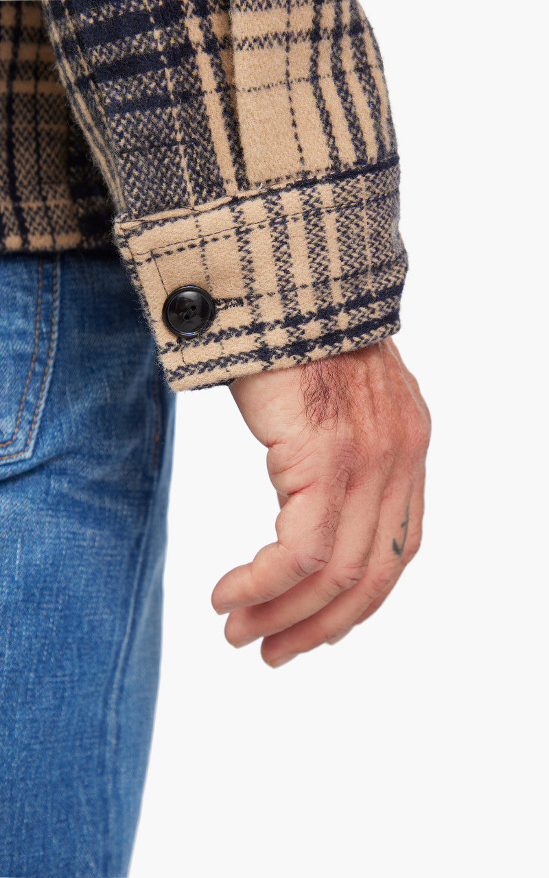 Schott NYC Overshirt Dark Navy Check