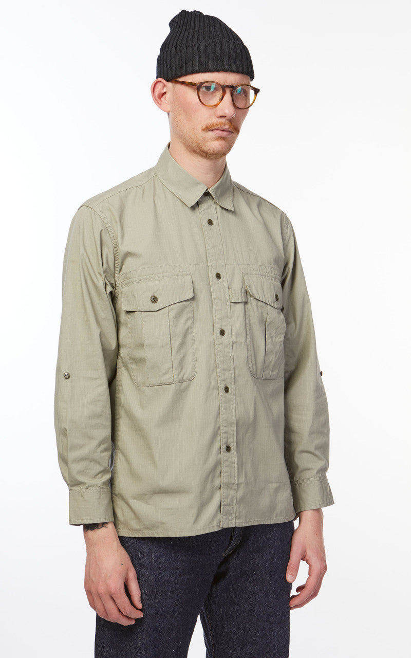 Snow Peak Takibi Light Ripstop Shirt Beige