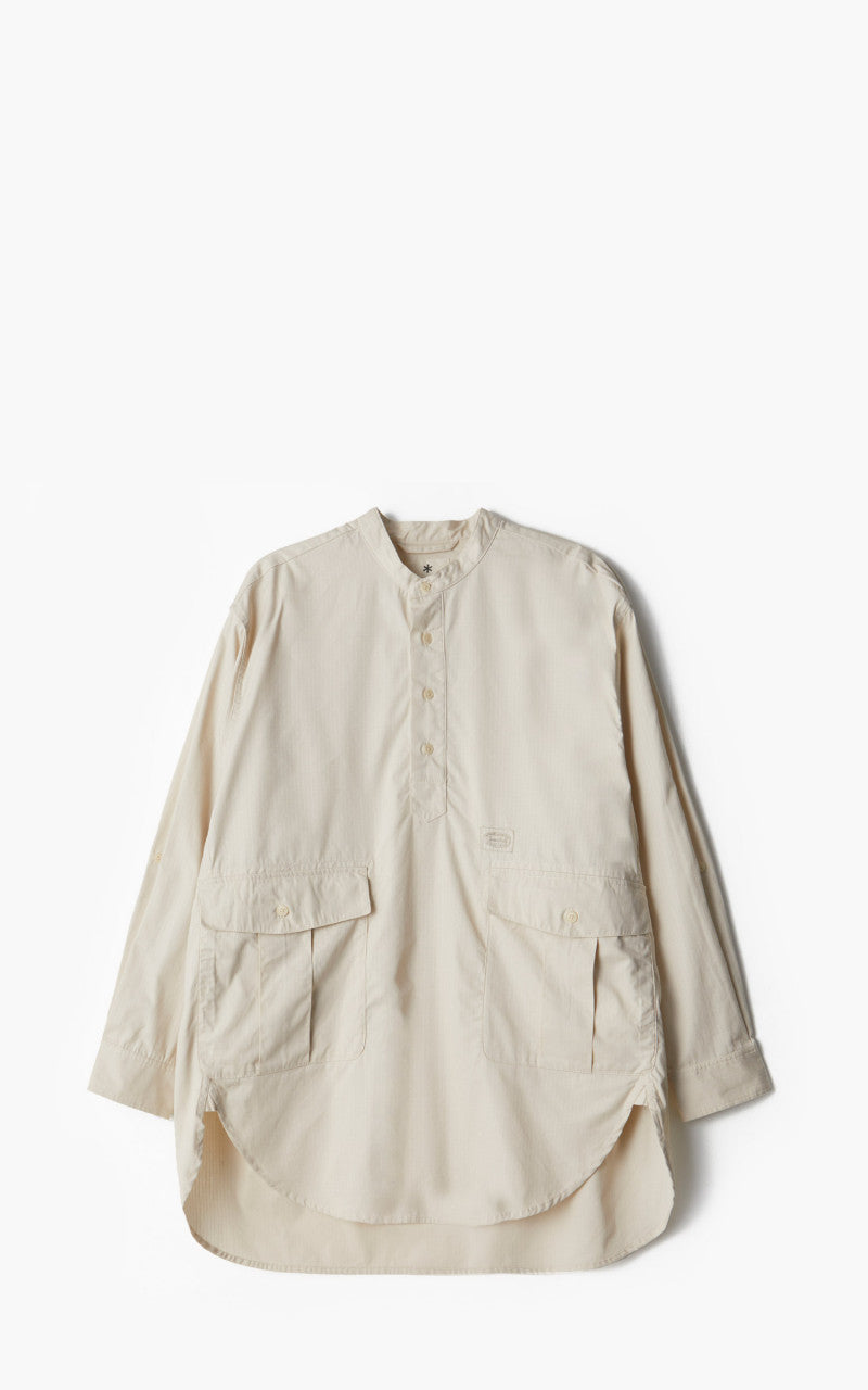 Snow Peak Takibi Light Ripstop Pullover Shirt Ivory
