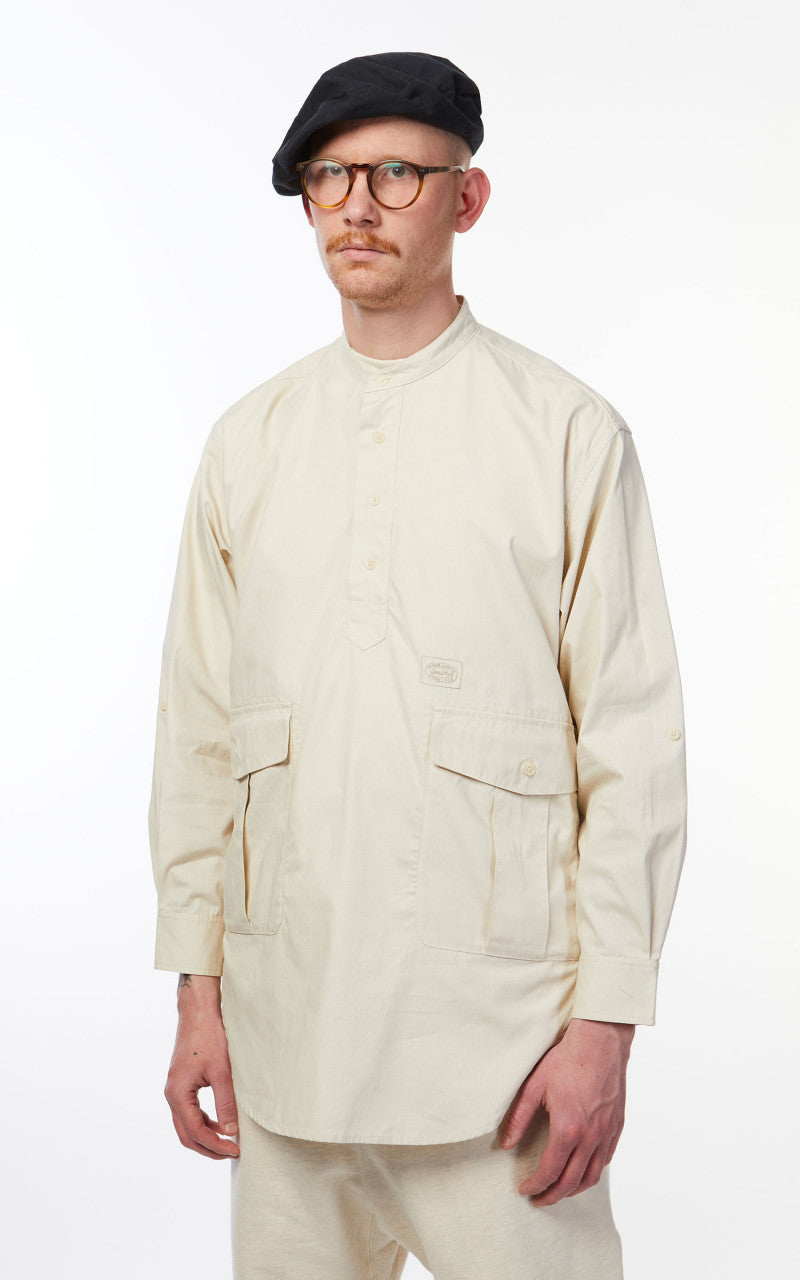 Snow Peak Takibi Light Ripstop Pullover Shirt Ivory