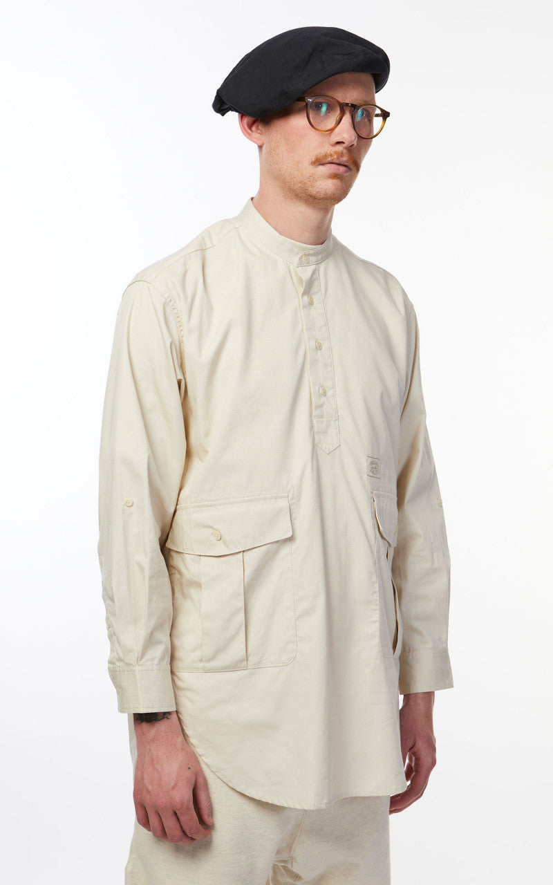 Snow Peak Takibi Light Ripstop Pullover Shirt Ivory