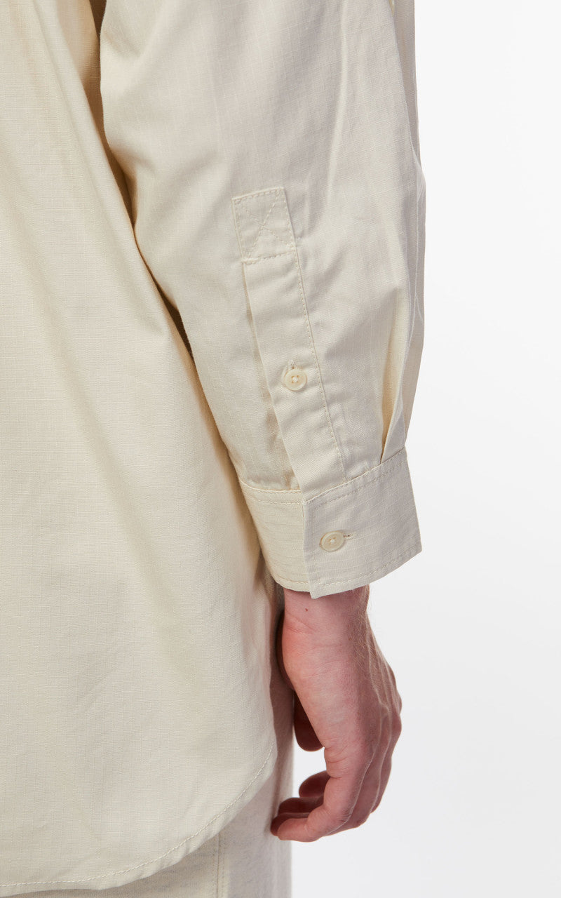 Snow Peak Takibi Light Ripstop Pullover Shirt Ivory