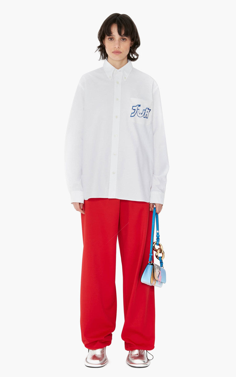 JW Anderson RH Chest And Back Embroidery Shirt White