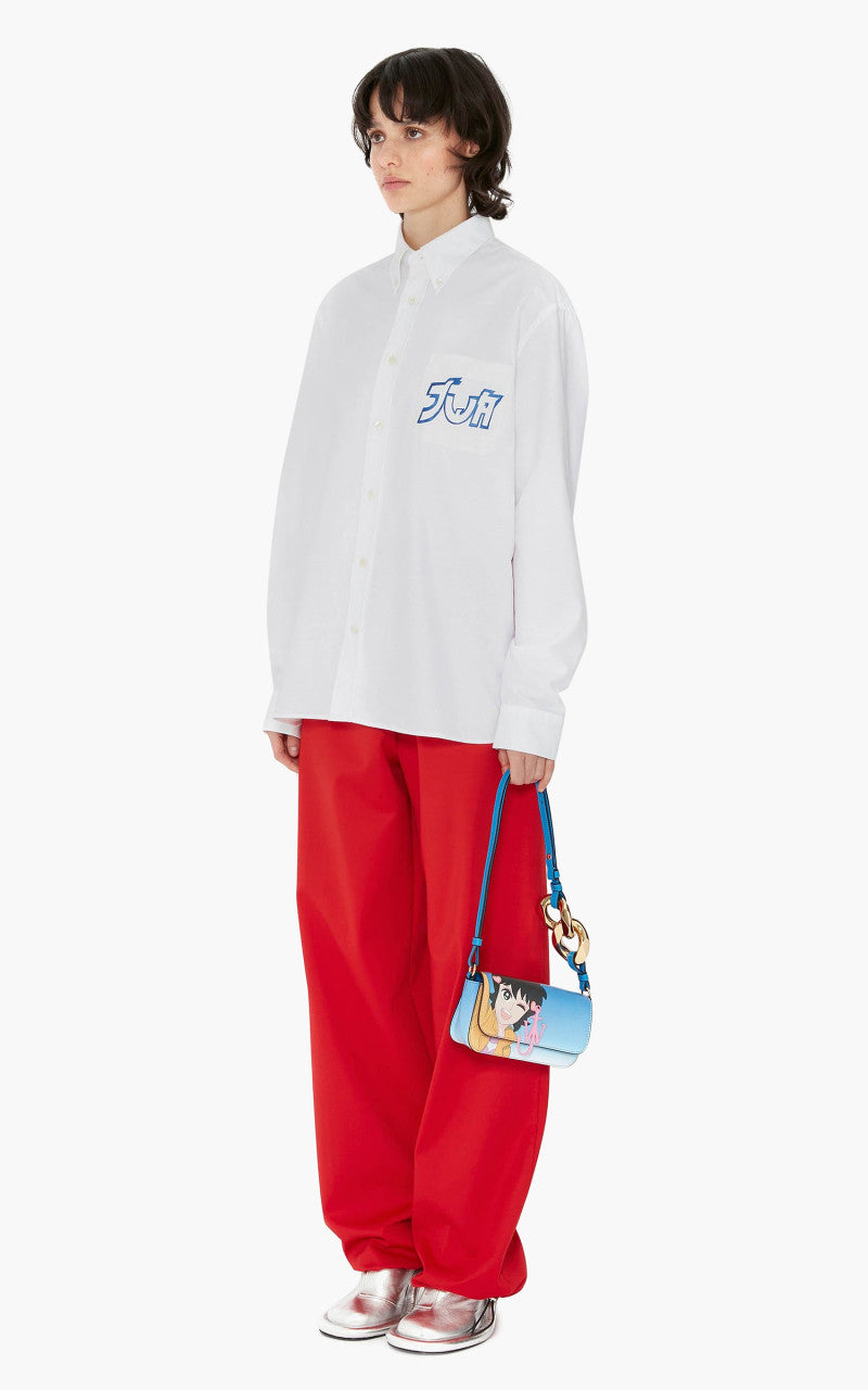 JW Anderson RH Chest And Back Embroidery Shirt White