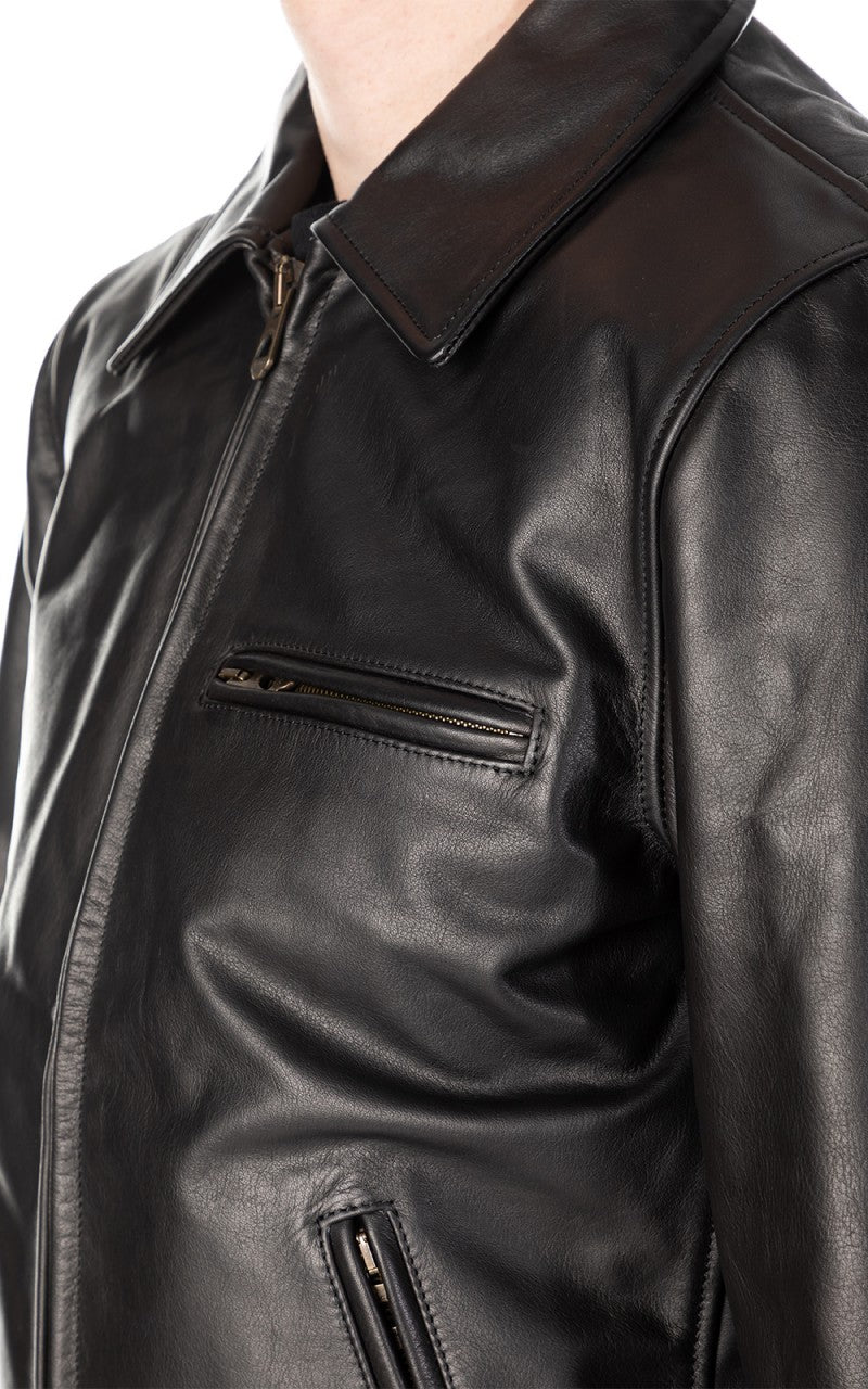 Shangri-La Heritage Varenne Leather Jacket Black