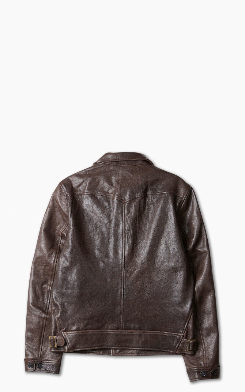 Shangri-La Heritage Cossack Lambskin Leather Jacket Testa di Moro