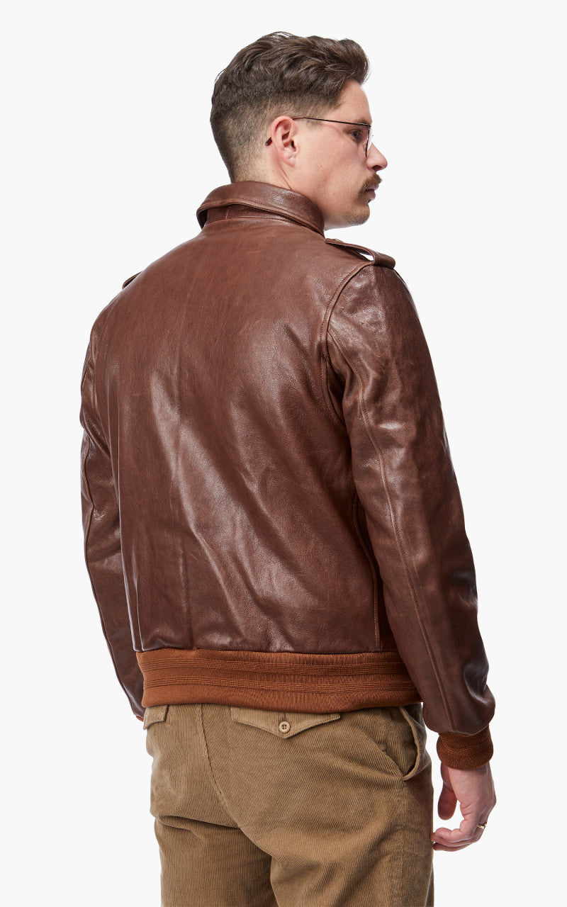Shangri-La Heritage Don Gentile A-2 Flight Jacket Seal Brown