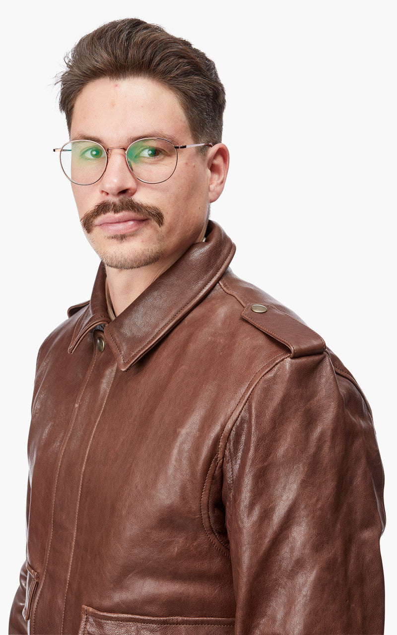 Shangri-La Heritage Don Gentile A-2 Flight Jacket Seal Brown
