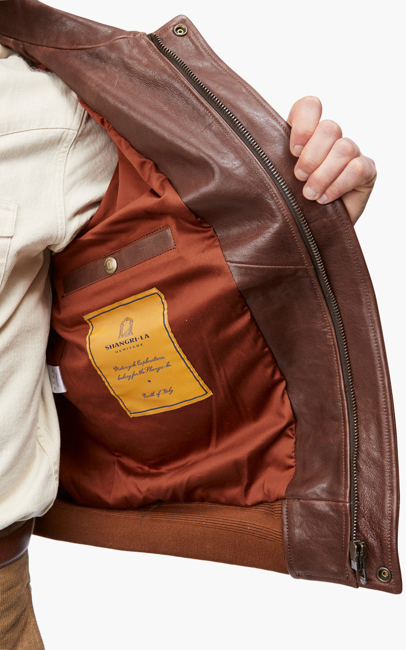 Shangri-La Heritage Don Gentile A-2 Flight Jacket Seal Brown