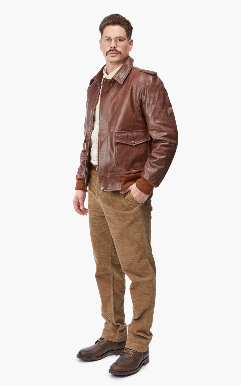 Shangri-La Heritage Don Gentile A-2 Flight Jacket Seal Brown