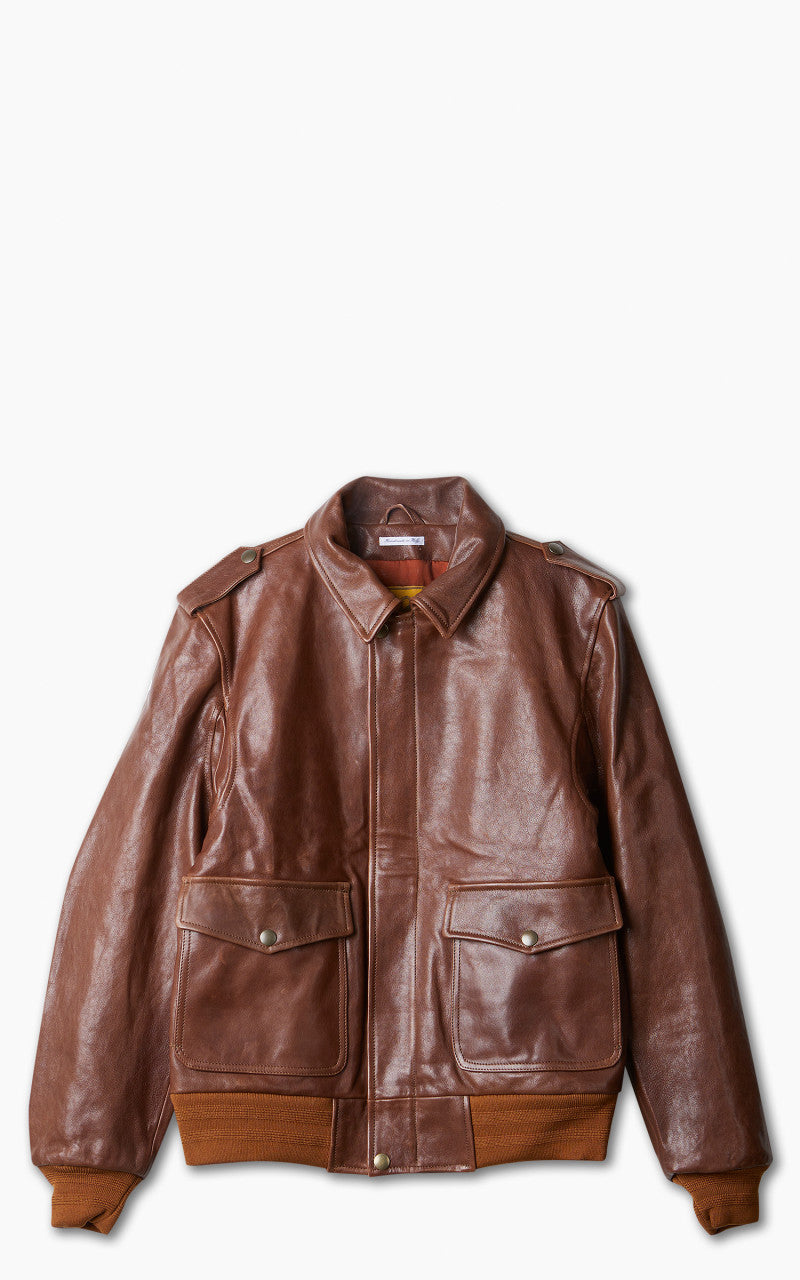 Shangri-La Heritage Don Gentile A-2 Flight Jacket Seal Brown