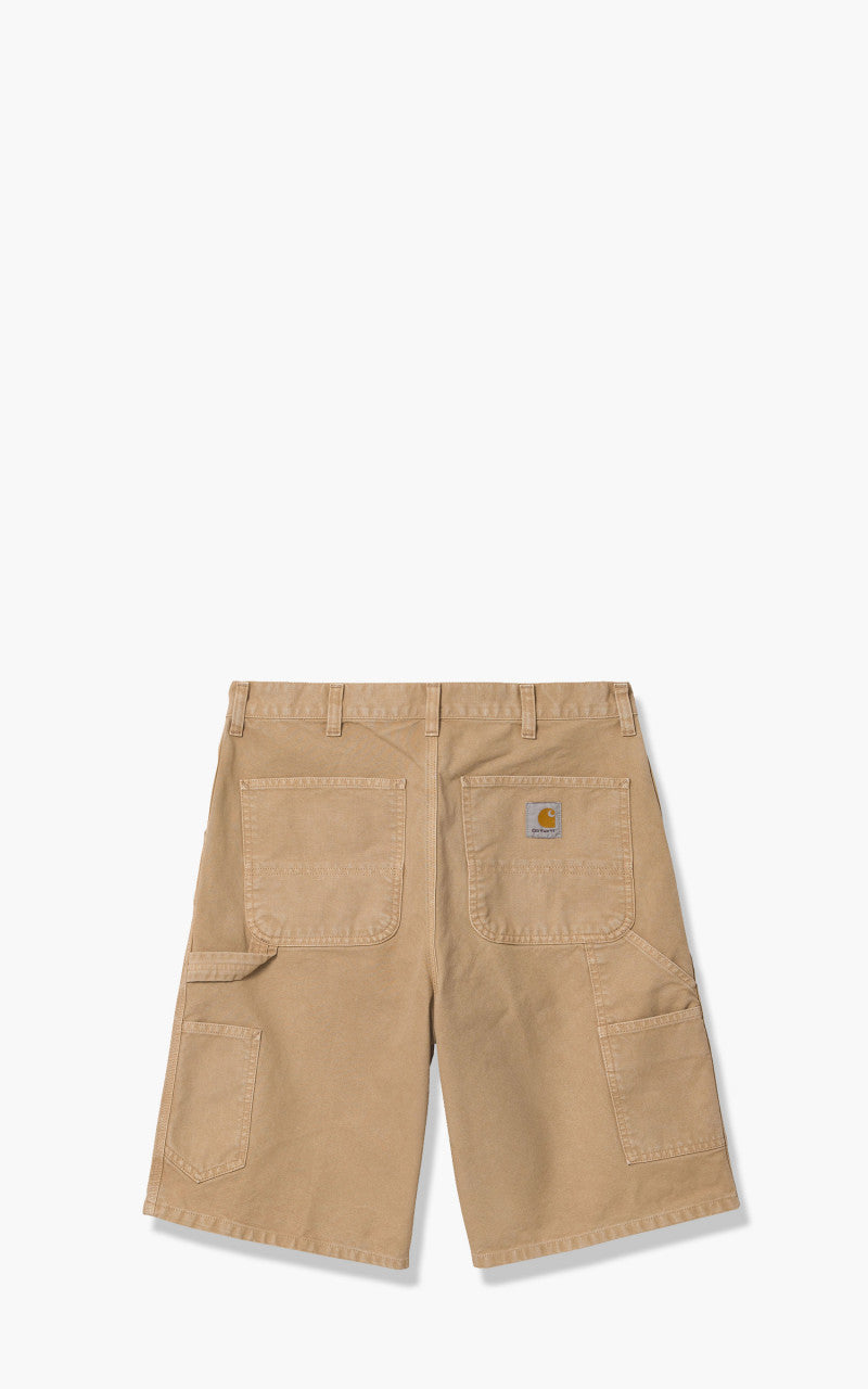 Carhartt WIP Single Knee Short Dusty H Brown Worn Canvas