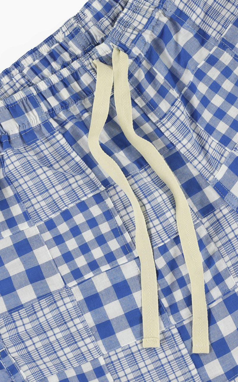 Howlin' Smiling Shorts Blue Madras Patchwork