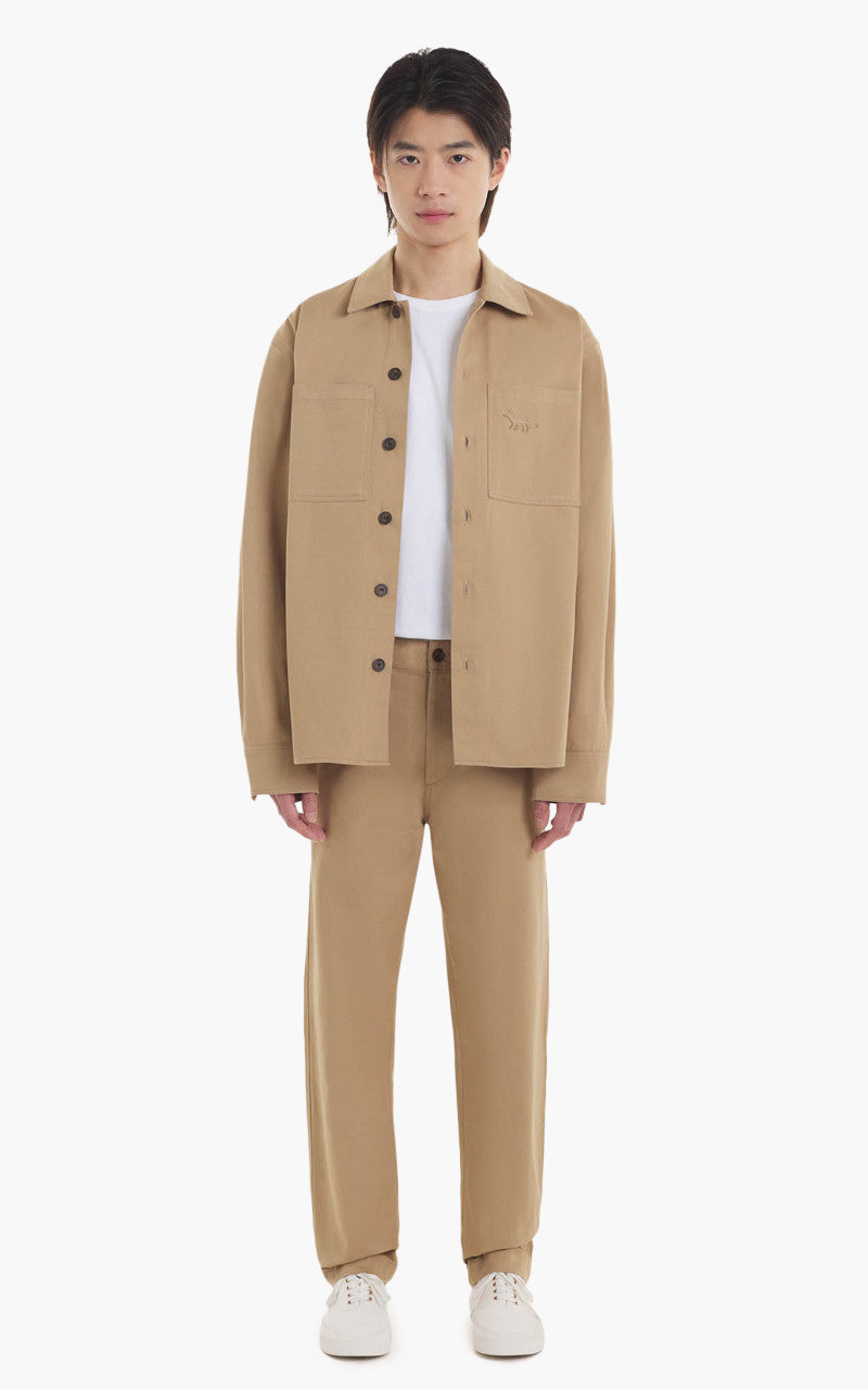 Maison Kitsuné Snaps Overshirt Beige