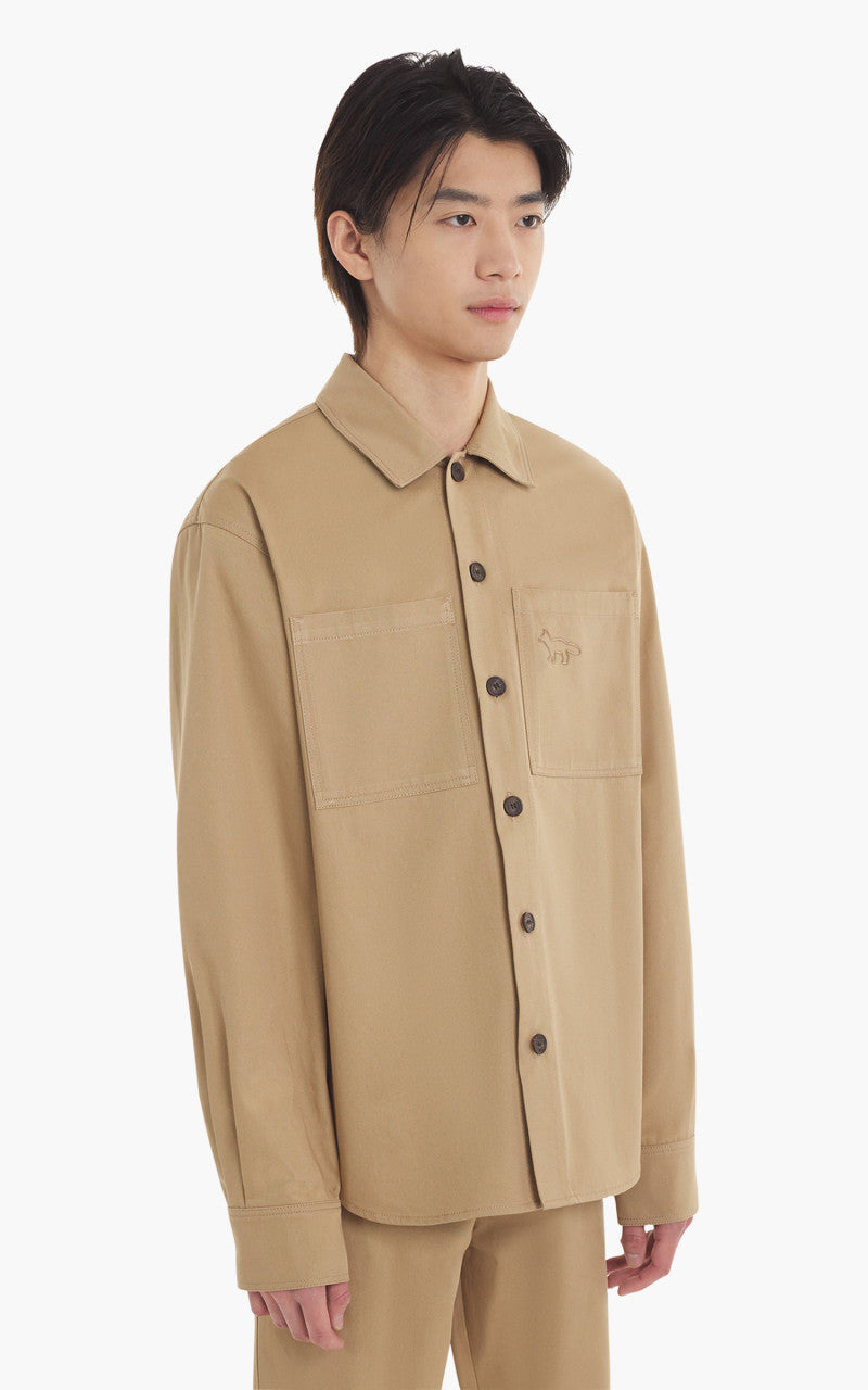 Maison Kitsuné Snaps Overshirt Beige