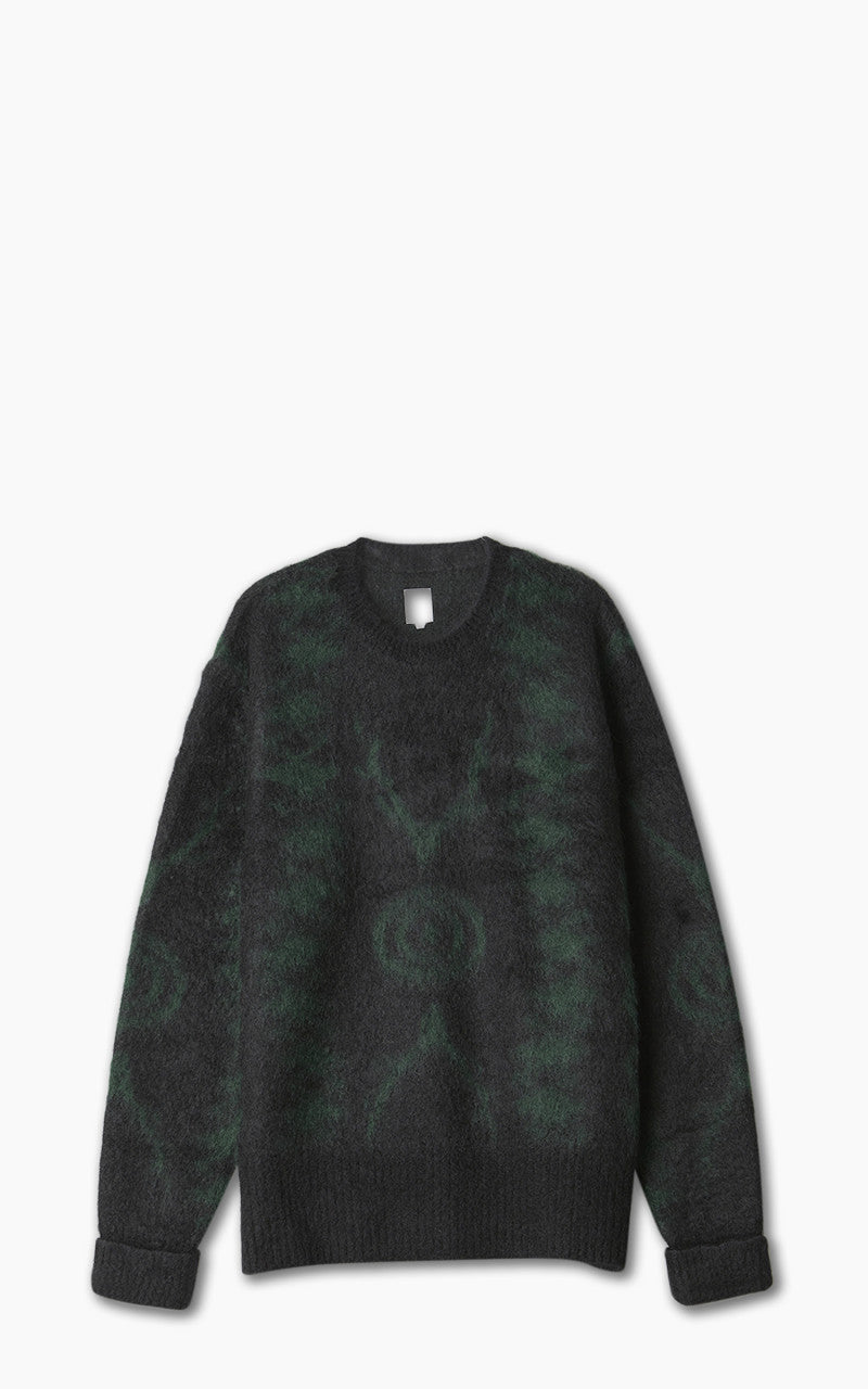 South2 West8 Loose Fit Mohair Sweater Native B-Black