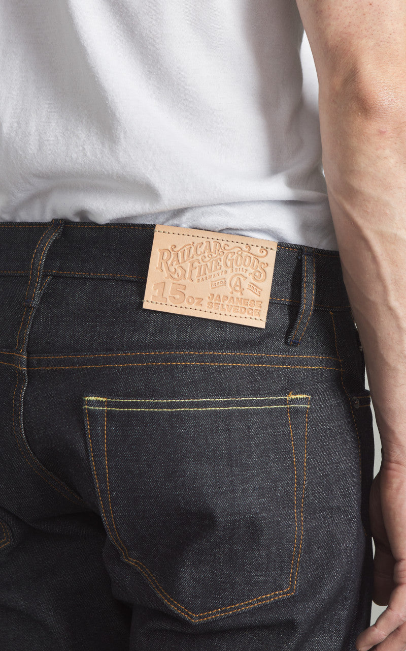 Railcar Fine Goods Spikes X100 Tapered Japanese Selvedge Indigo 15oz