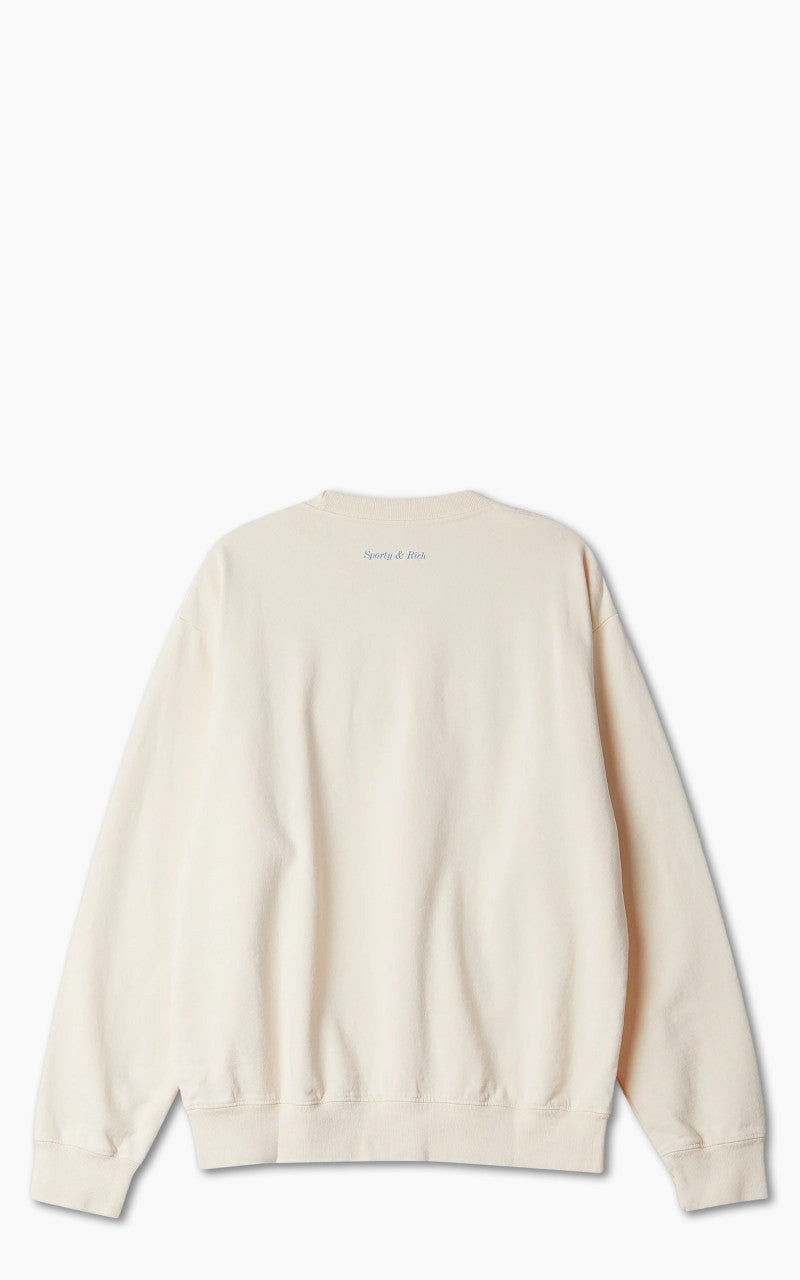 Sporty & Rich Wellness Boucle Crewneck Cream