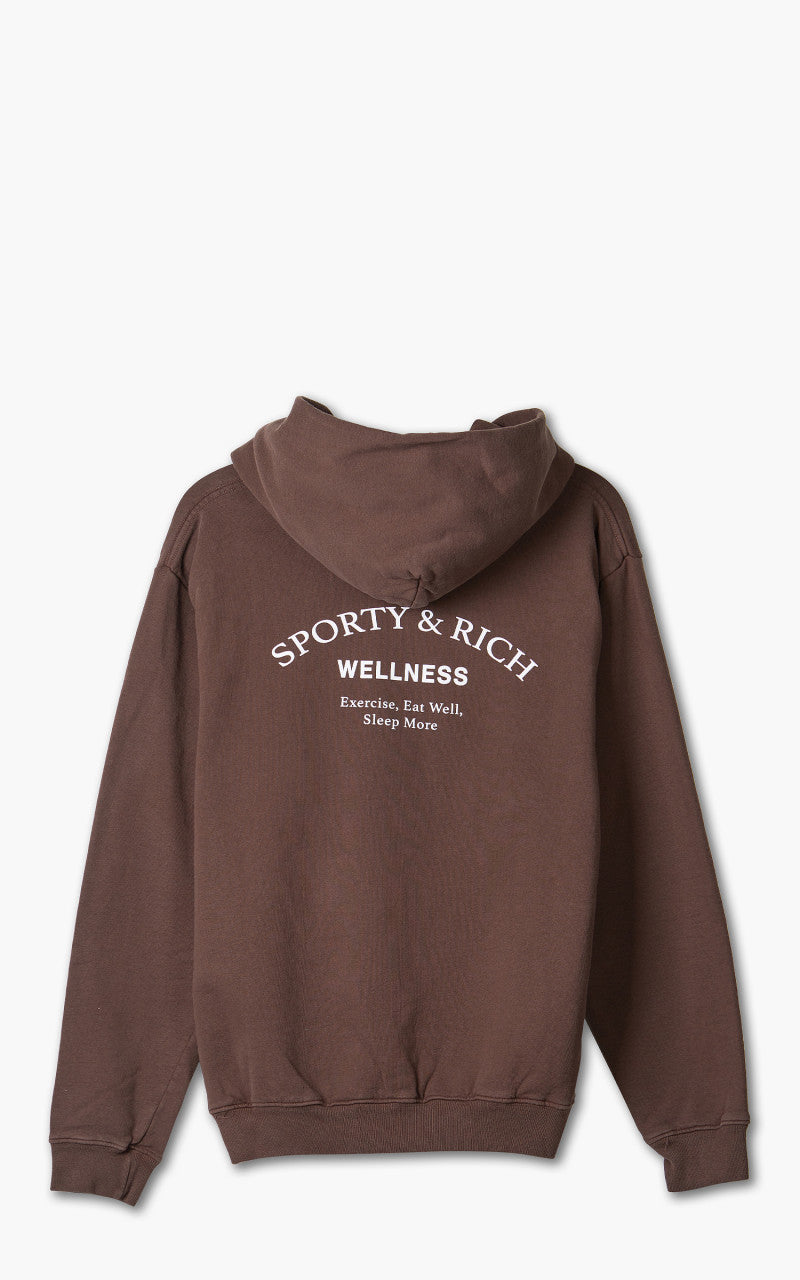 Sporty & Rich Wellness Studio Hoodie Chocolate