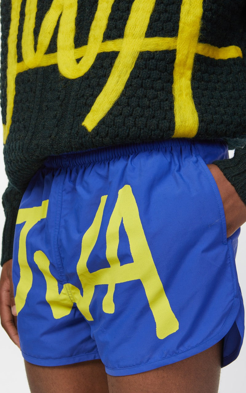 JW Anderson JWA Logo Swimshorts Blue/Green