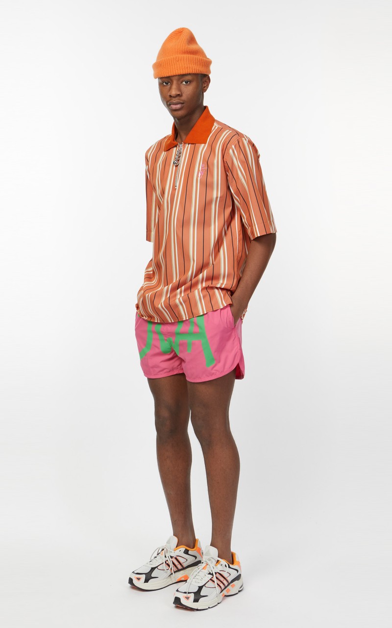 JW Anderson JWA Logo Swimshorts Pink/Green