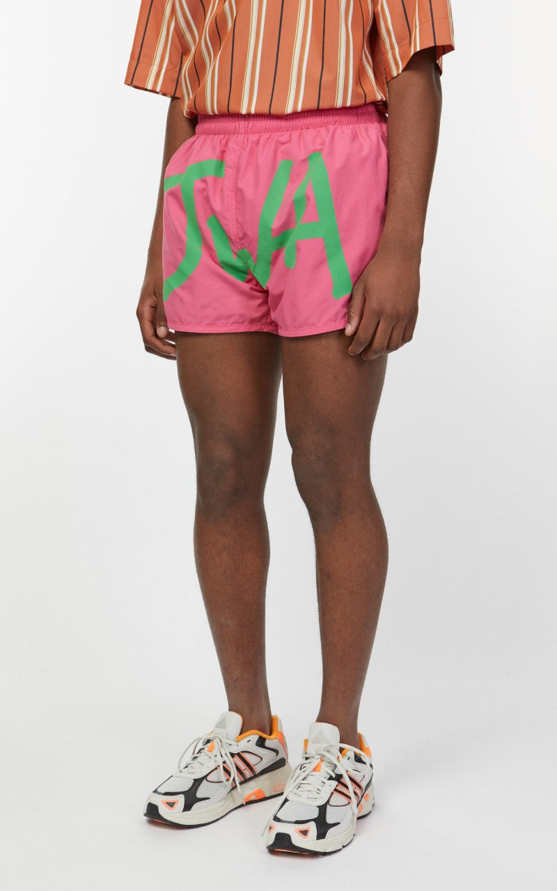 JW Anderson JWA Logo Swimshorts Pink/Green