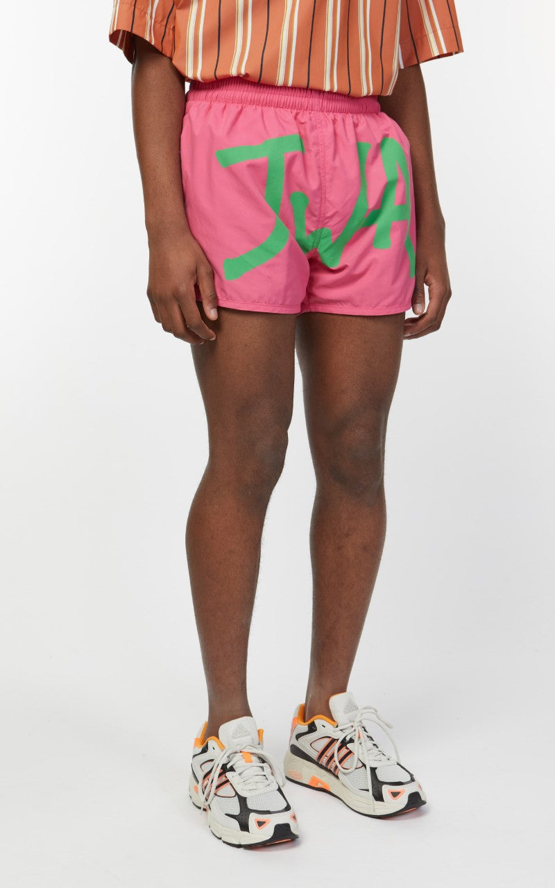 JW Anderson JWA Logo Swimshorts Pink/Green