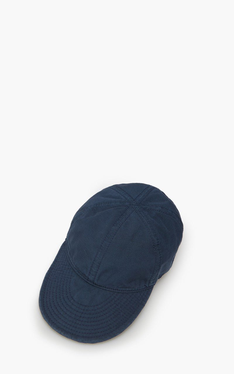 Nigel Cabourn Mechanics Cap Cotton Ripstop Black Navy