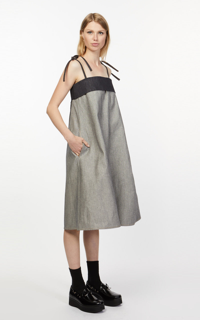 KIMHEKIM Carrie Strap Midi Dress Indigo