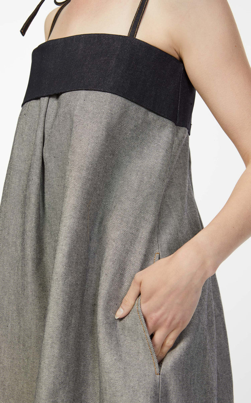 KIMHEKIM Carrie Strap Midi Dress Indigo