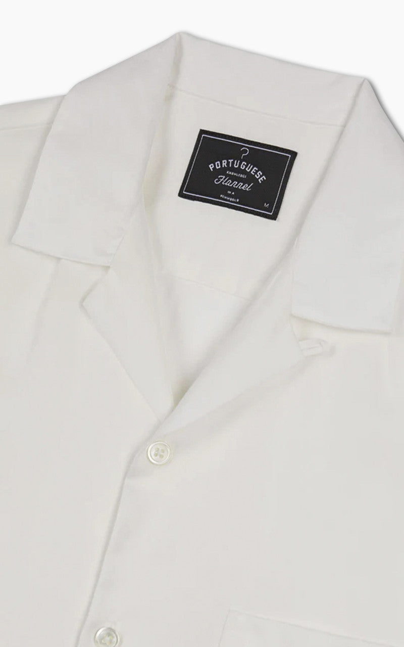 Portuguese Flannel Dogtown Shirt Off White