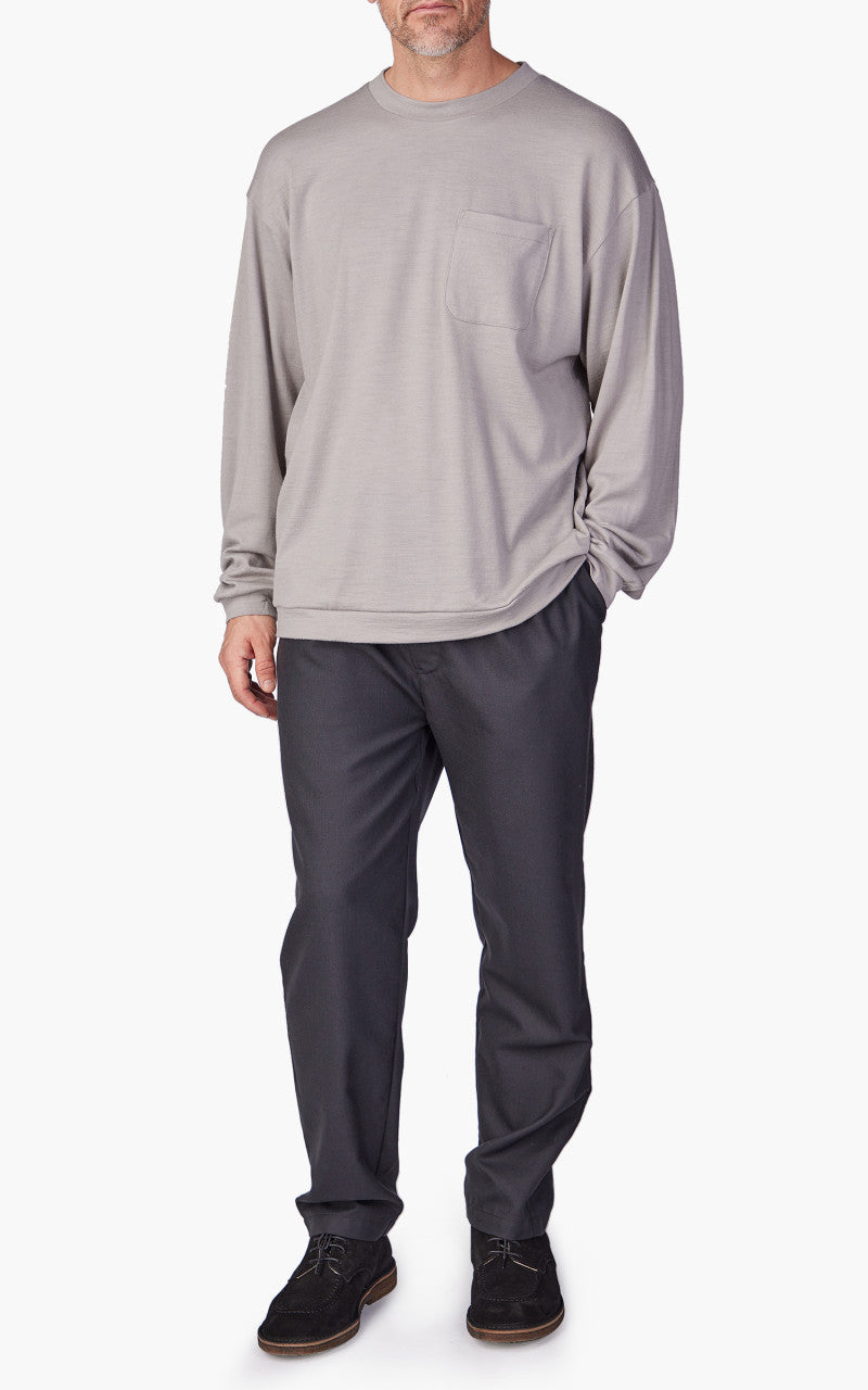 Still By Hand Washable Wool Long Sleeve Grey