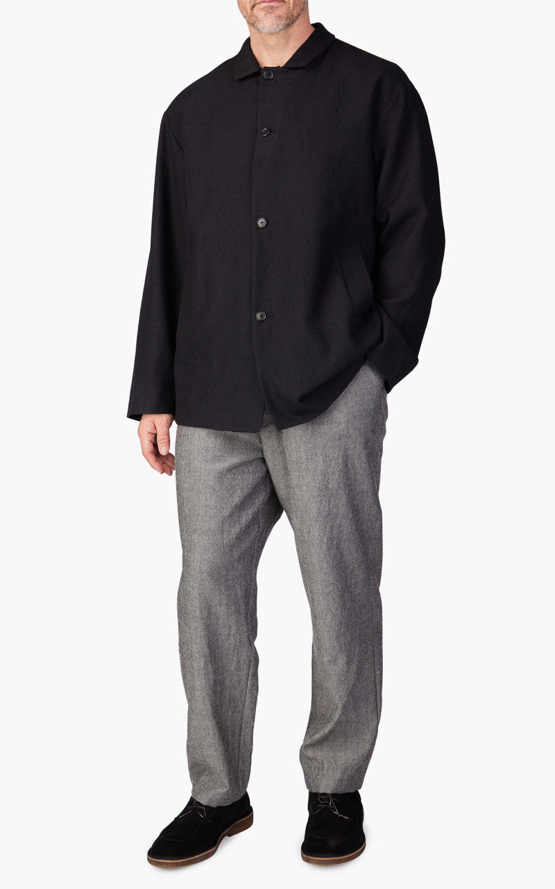 Still By Hand Shetland Wool Jacket Black