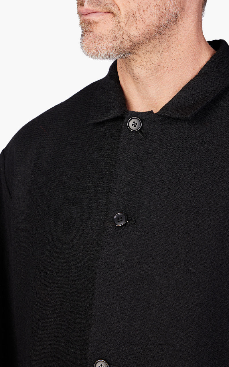 Still By Hand Shetland Wool Jacket Black