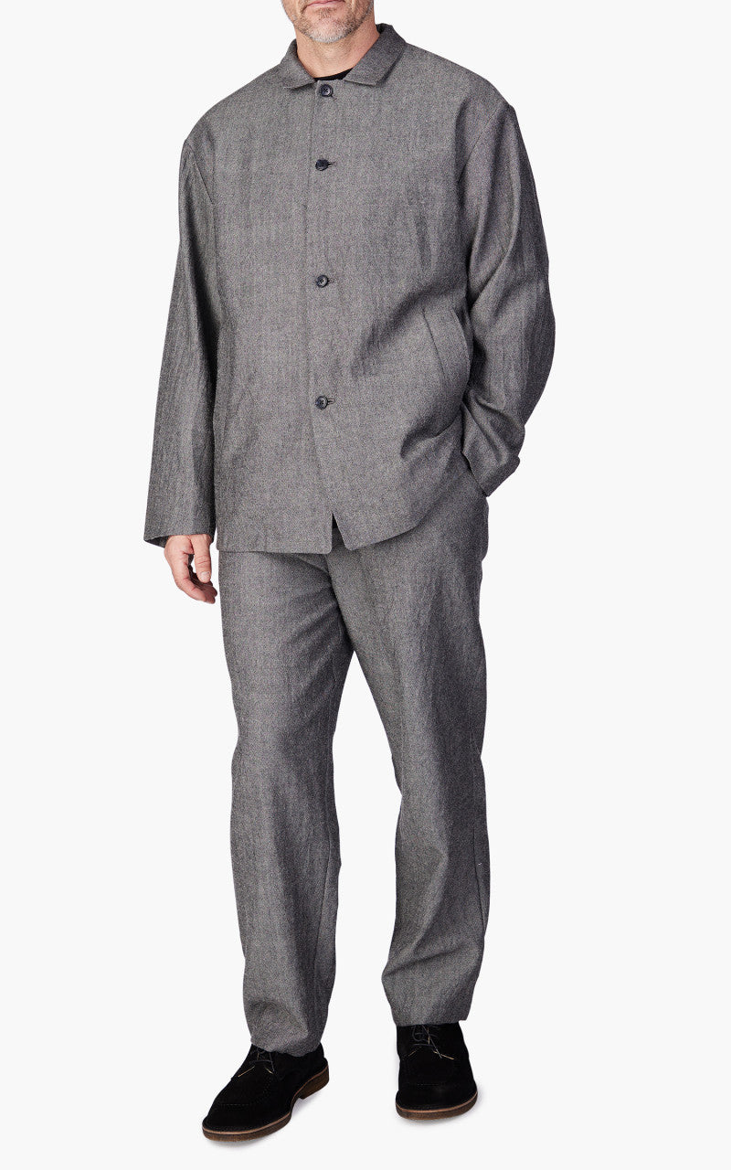 Still By Hand Shetland Wool Jacket Grey
