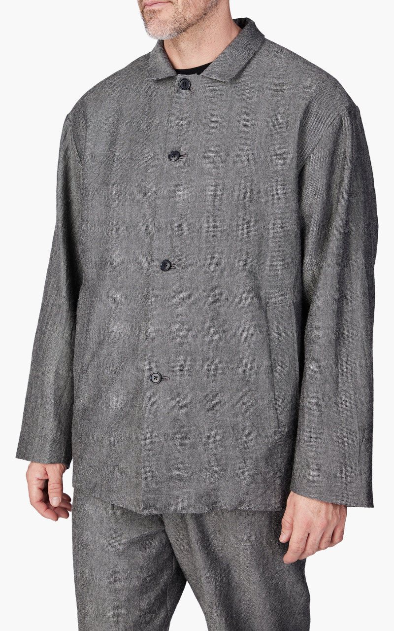 Still By Hand Shetland Wool Jacket Grey