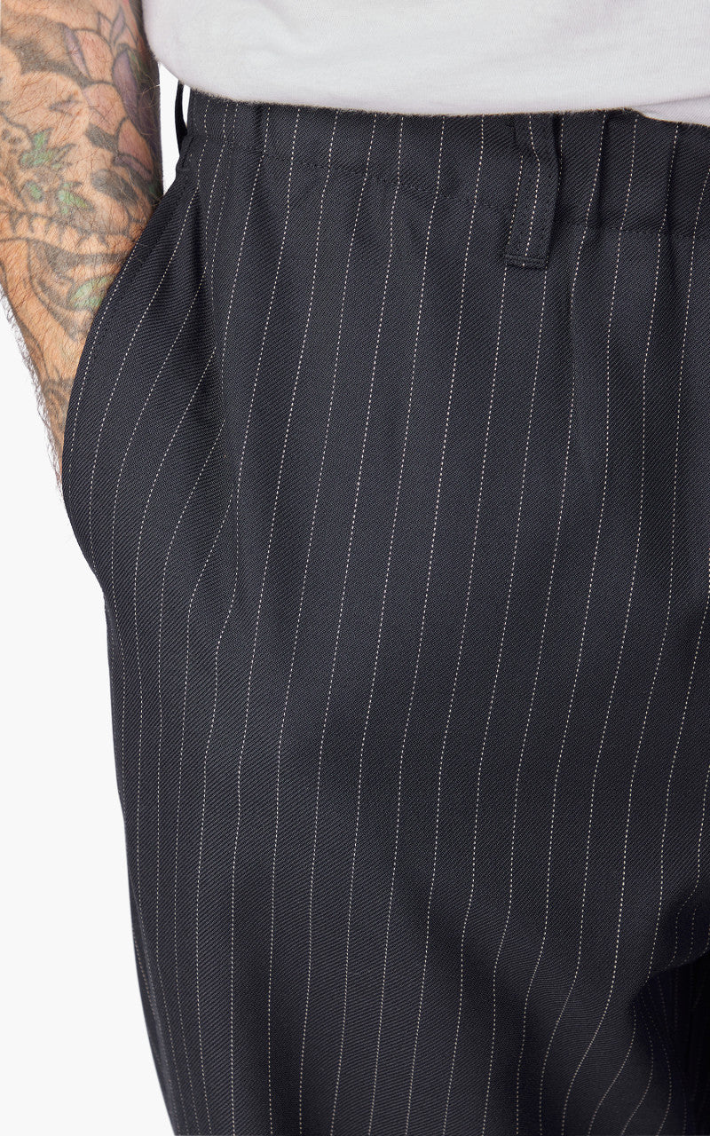 Still By Hand T/W Easy Pant Navy Stripe