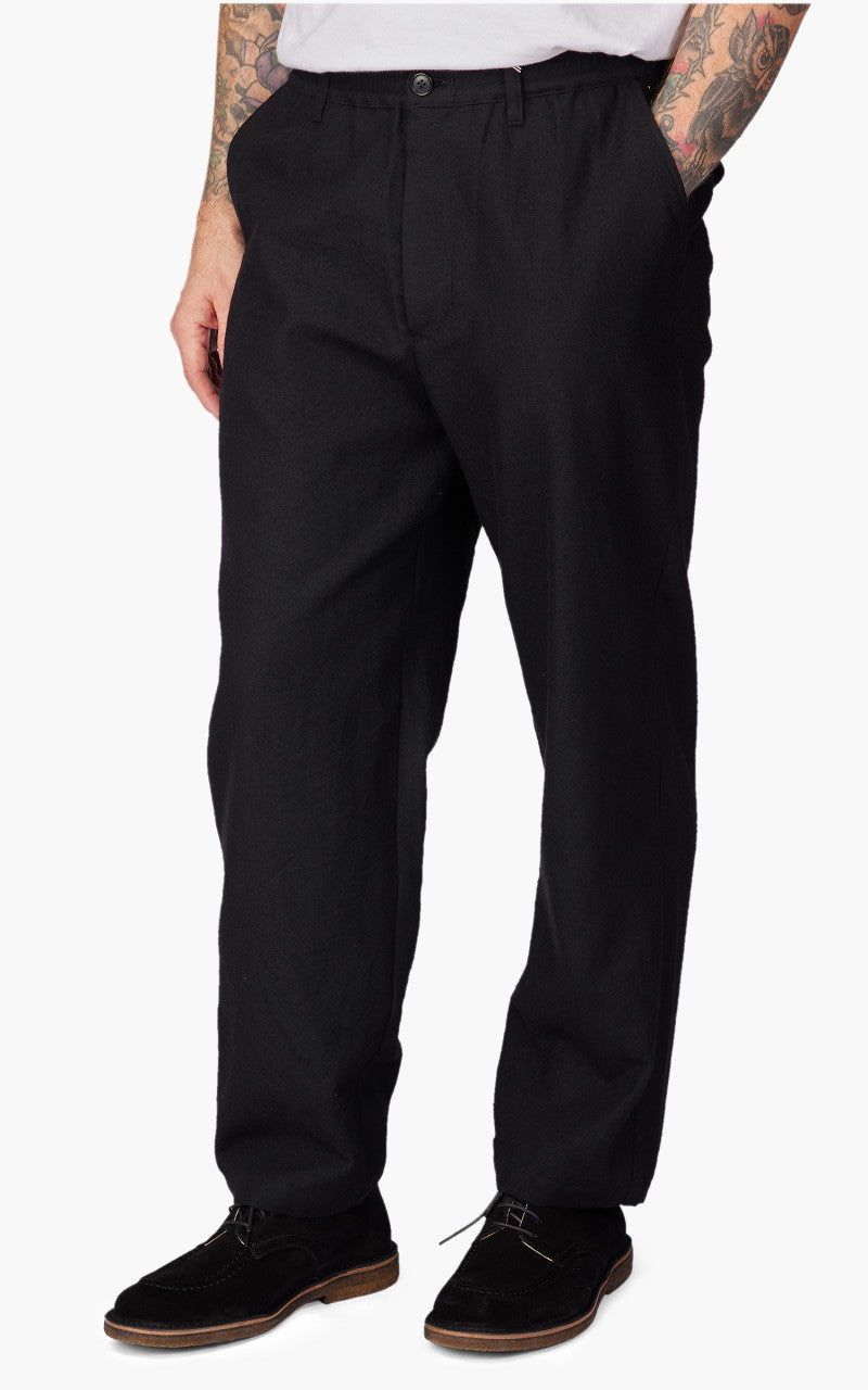 Still By Hand Shetland Wool Pants Black